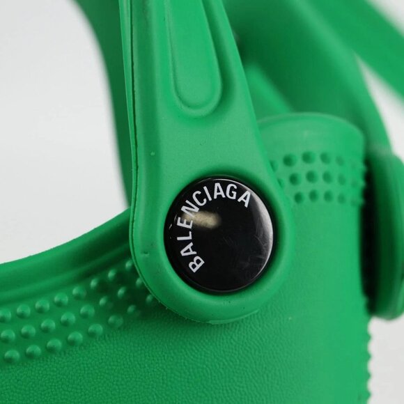 BALENCIAGA Shoulder Bag Rubber Crocs Collaboration Green Auth 137470M - Picture 10 of 16